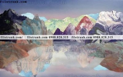 File PSD Phong canh thuy mac Trung Quoc 491 (bản gốc) dễ dàng edit