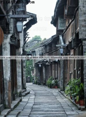 File tranh Phong canh toa nha co Zhang Jiangnan 101 (gốc) phong cách tối giản