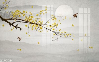 File PSD File gốc in tranh tổng hợp Q10229 (gốc) nhiều lớp (multi-layer)