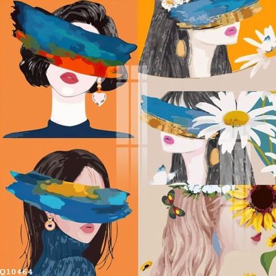 File tranh File gốc in tranh tổng hợp Q10464 (bản gốc) treo tường