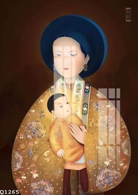 File in trần File gốc in tranh tổng hợp Q1265 (bản gốc) đại dương