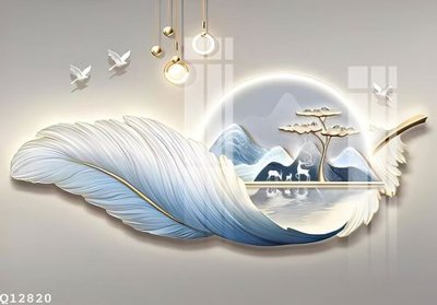 Ảnh gốc File gốc in tranh tổng hợp Q12820 (nét căng) in mica