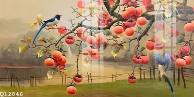 File in trần File gốc in tranh tổng hợp Q12846 (file gốc) phong thủy