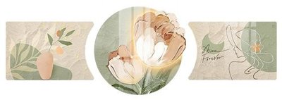 File tranh in trần 3D File gốc in tranh tổng hợp Q14207 (ảnh gốc)