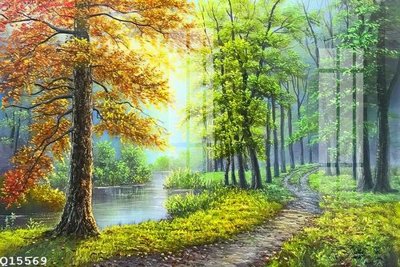 File in trần File gốc in tranh tổng hợp Q15569 (bản gốc) mây trời