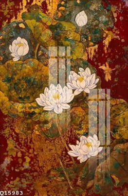 File gốc File gốc in tranh tổng hợp Q15983 (in lụa) họa tiết 3D