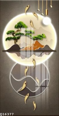 File PSD File gốc in tranh tổng hợp Q16377 (bản gốc) đã tách nền