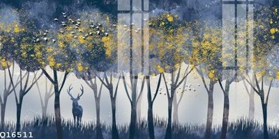 Ảnh gốc File gốc in tranh tổng hợp Q16511 (nét căng) in mica