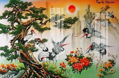 File tranh File gốc in tranh tổng hợp Q17323 (bản gốc) in lụa 5D