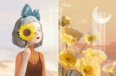 File PSD File gốc in tranh tổng hợp Q17814 (gốc) nhiều lớp (multi-layer)