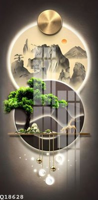 File gốc File gốc in tranh tổng hợp Q18628 (phong cách) tối giản