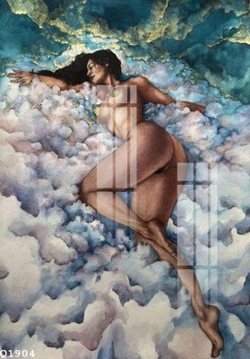 File tranh in trần 3D File gốc in tranh tổng hợp Q1904 (ảnh gốc)