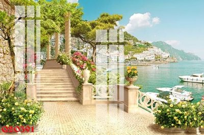 Download file gốc File gốc in tranh tổng hợp Q20391 (in lụa) tranh 3D