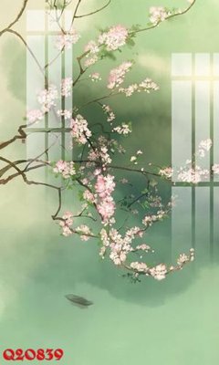 File tranh in trần 3D File gốc in tranh tổng hợp Q20839 (ảnh gốc)