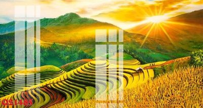 File in trần File gốc in tranh tổng hợp Q21485 (bản gốc) mây trời