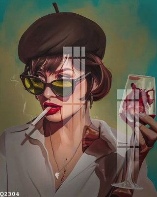 File gốc in ấn File gốc in tranh tổng hợp Q2304 chuẩn màu CMYK