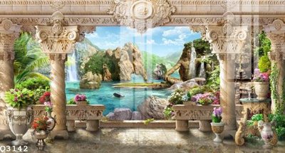 File in trần File gốc in tranh tổng hợp Q3142 (bản gốc) bầu trời