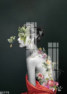 Ảnh gốc File gốc in tranh tổng hợp Q3775 (nét căng) in mica