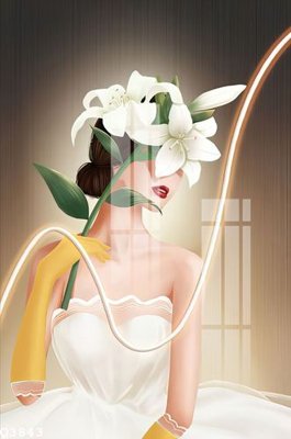 File ảnh File gốc in tranh tổng hợp Q3843 (gốc) cho trang trí nội thất