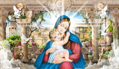 File gốc File gốc in tranh tổng hợp Q3956 (in tráng gương) ốp tường