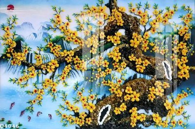 File tranh File gốc in tranh tổng hợp Q4046 (ảnh gốc) in trần 3D