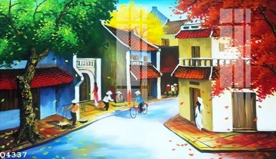 File in trần File gốc in tranh tổng hợp Q4337 (bản gốc) bầu trời