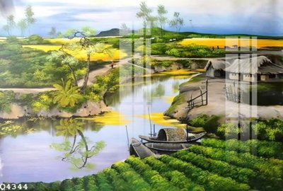 Ảnh gốc File gốc in tranh tổng hợp Q4344 (nét căng) in mica