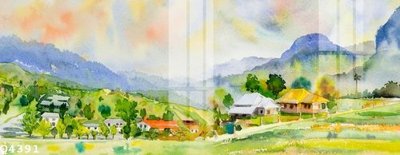 File in trần File gốc in tranh tổng hợp Q4391 (bản gốc) hoa văn