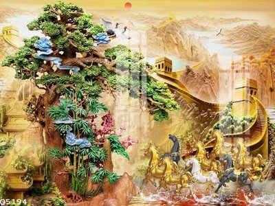 File gốc File gốc in tranh tổng hợp Q5194 (in tráng gương) sang trọng