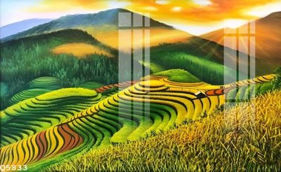 File in trần File gốc in tranh tổng hợp Q5833 (bản gốc) đại dương