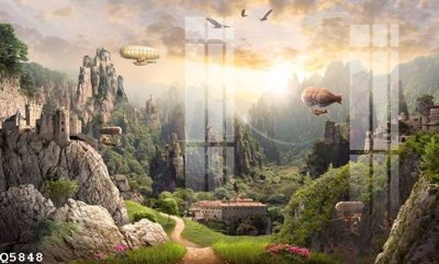 File tranh File gốc in tranh tổng hợp Q5848 (bản gốc) in lụa 3D