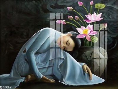 File tranh File gốc in tranh tổng hợp Q6327 (bản gốc) in canvas