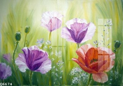 File gốc File gốc in tranh tổng hợp Q6674 (in lụa) trang trí tường