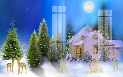 File in trần File gốc in tranh tổng hợp Q7799 (bản gốc) phong cảnh