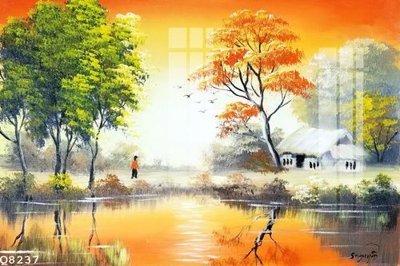 File gốc File gốc in tranh tổng hợp Q8237 (in lụa) hoa văn cổ điển