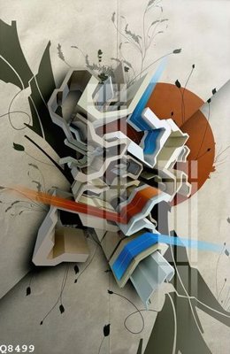 File in mica File gốc in tranh tổng hợp Q8499 (bản gốc) làm vách ngăn