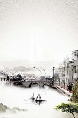 Ảnh gốc File gốc in tranh tổng hợp Q8846 (độ nét cao) in tráng gương