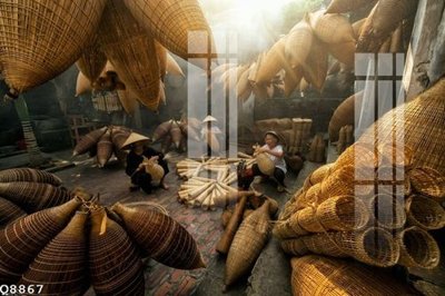 File tranh in trần 3D File gốc in tranh tổng hợp Q8867 (ảnh gốc)