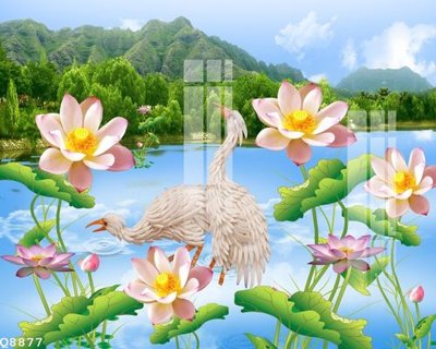 File tranh File gốc in tranh tổng hợp Q8877 (ảnh gốc) in trần xuyên sáng