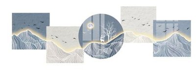 File gốc File gốc in tranh tổng hợp Q9252 (phong cách) tối giản