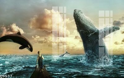 File tranh in trần 3D File gốc in tranh tổng hợp Q9537 (ảnh gốc)