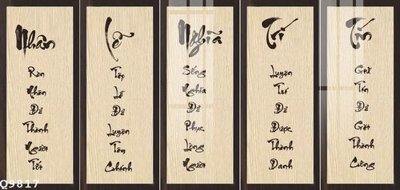 File tranh File gốc in tranh tổng hợp Q9817 (bản gốc) treo phòng ăn