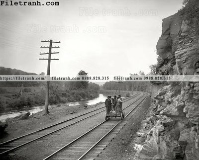 Download file tranh PSD Riding the Rails_ 1901 để chỉnh sửa