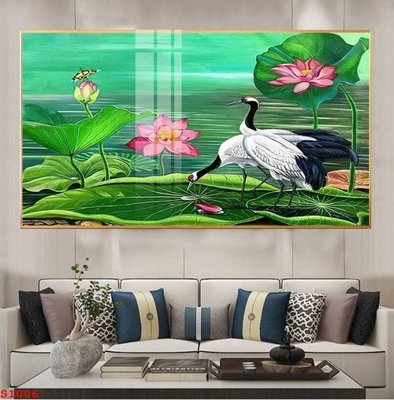 File tranh Tranh cửu ngư quần hội sen cá S1006 (gốc) chủ đề trẻ em