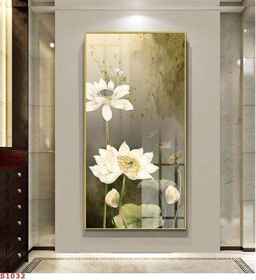 Hình ảnh file gốc in trần nhà Tranh cửu ngư quần hội sen cá S1032