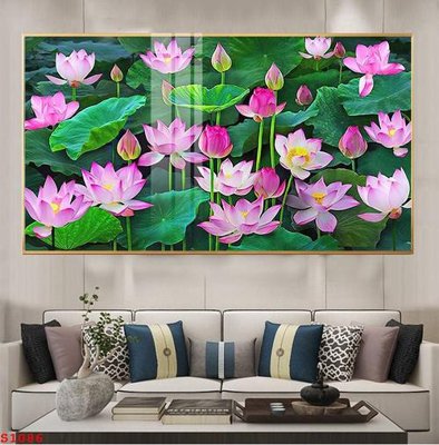 Tải file PSD Tranh cửu ngư quần hội sen cá S1086 (nguyên layer) để in