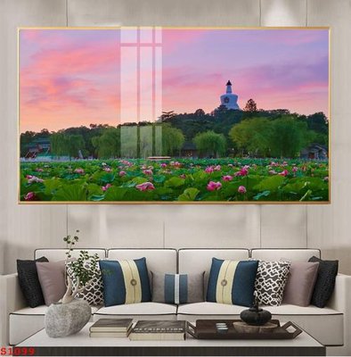 File tranh trang trí Tranh cửu ngư quần hội sen cá S1099 (file gốc)