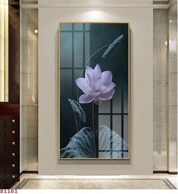 File in trần Tranh cửu ngư quần hội sen cá S1101 (file gốc) chủ đề vũ trụ