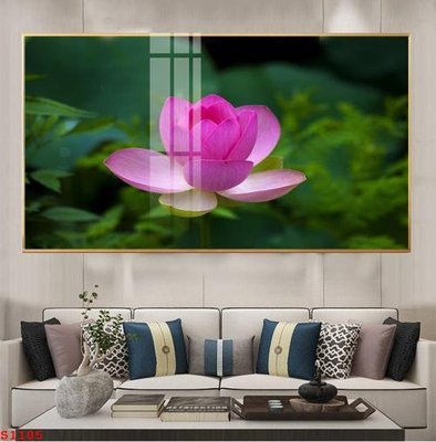 File gốc Tranh cửu ngư quần hội sen cá S1105 (in lụa) trang trí tường