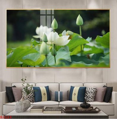 Tải file Tranh cửu ngư quần hội sen cá S1123 (ảnh gốc) in tráng gương